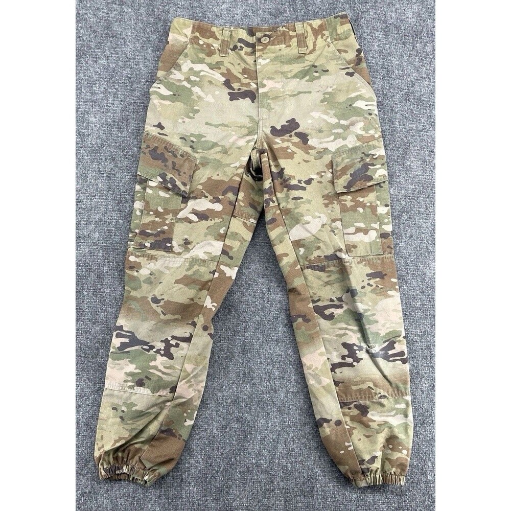 US Army ACU OCP Multicam Combat Trousers Small Camo Cargo Pants Streetwear